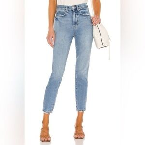 We The Free Out West Stove Pipe Jeans Blue Wash Size 32 NWT 98$